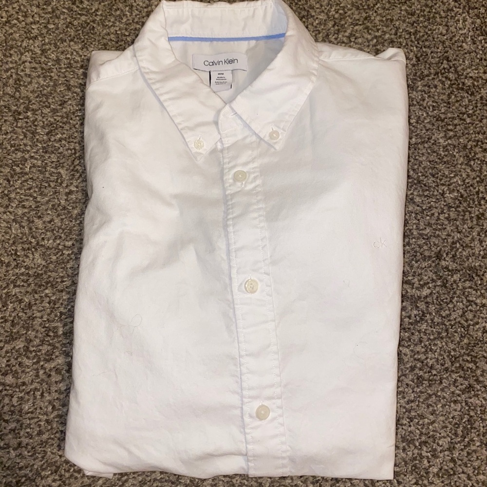 Calvin Klein White long sleeve shirt